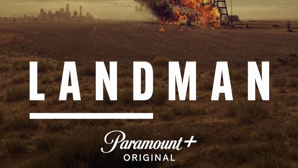 Title art for the Taylor Sheridan show, Landman.