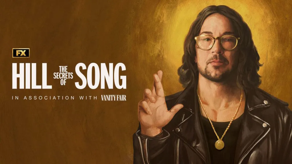 Title art for the FX docuseries, The Secrets of Hillsong.