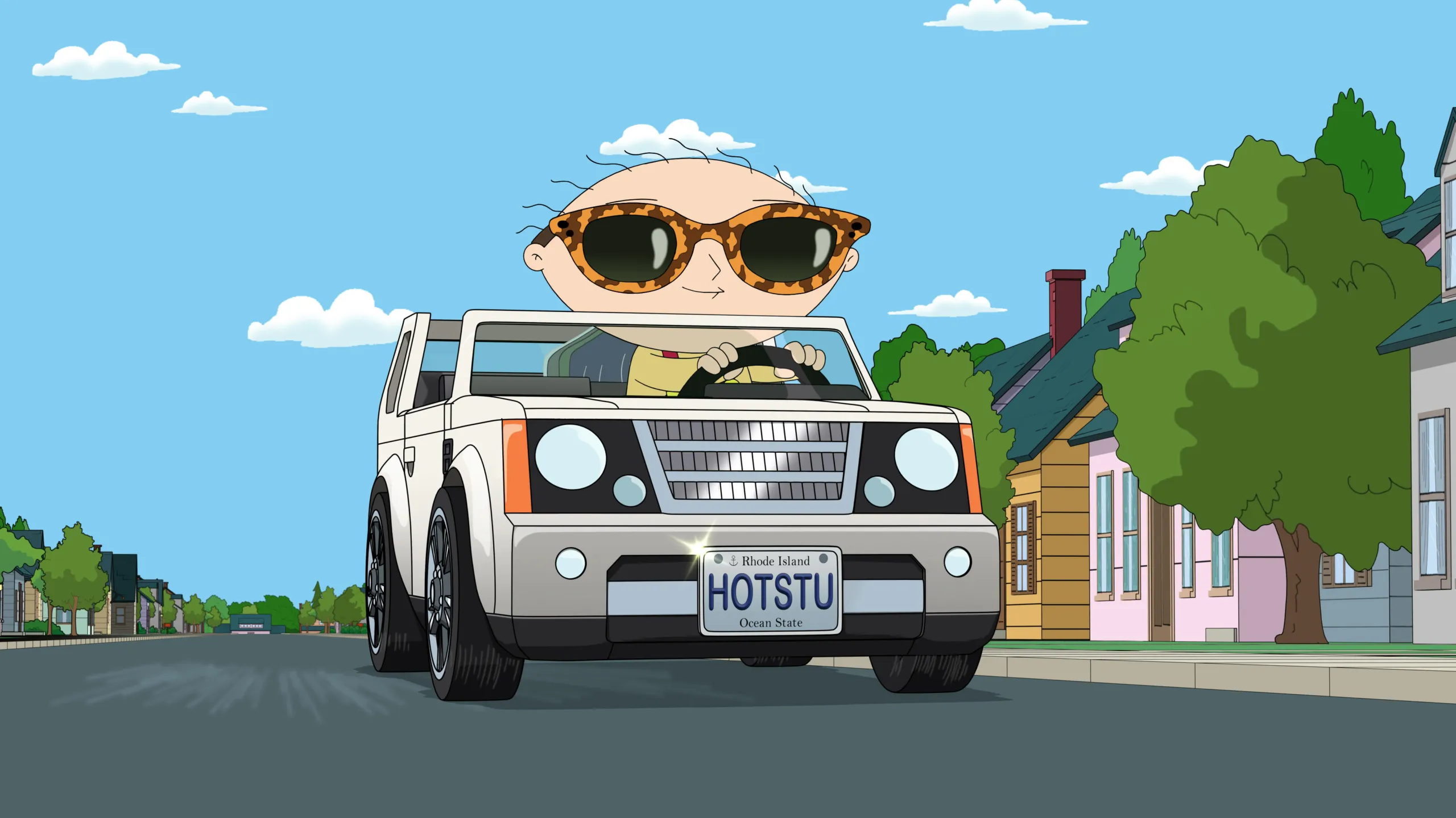 Stewie Griffin, voiced by Seth MacFarlane, in a scene from Family Guy.