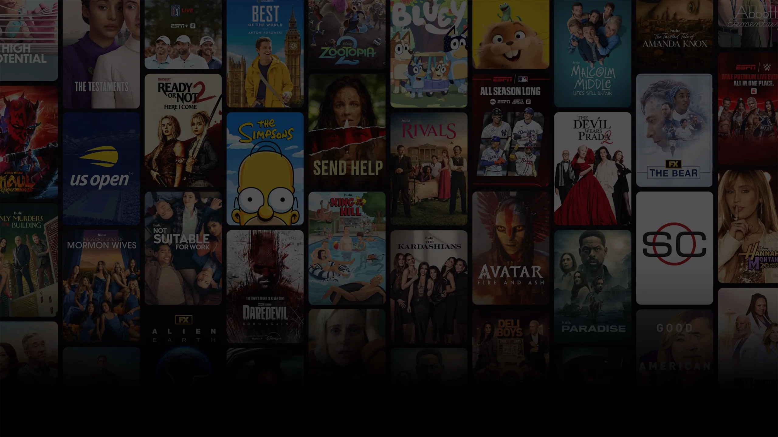 Disney+, Hulu ESPN Unlimited Bundle Background Image