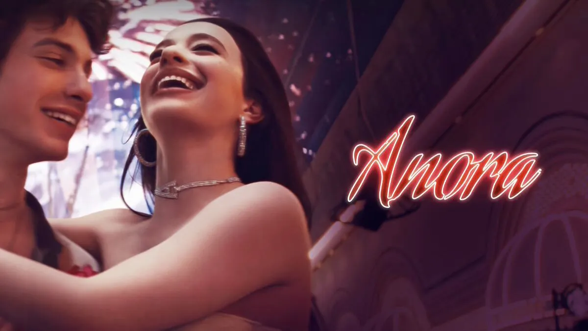 Title art for the Oscar-winning movie Anora.