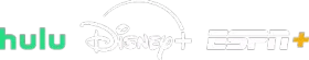 Hulu, Disney+, ESPN+ Logo
