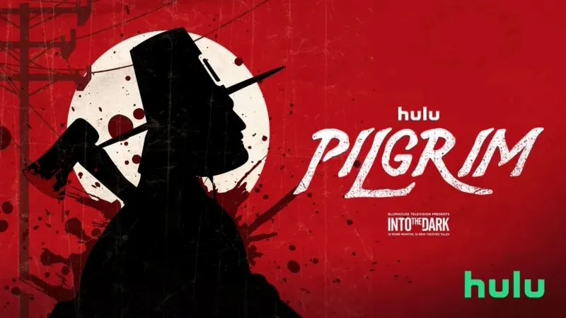 Title art for the holiday horror movie Pilgrim.