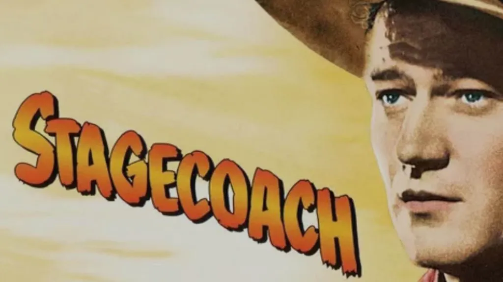 Title art for the Western movie, Stagecoach.