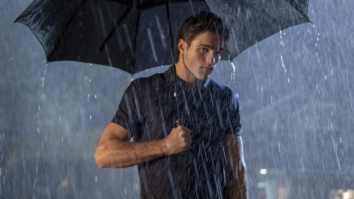 Jacob Elordi as Nate Jacobs in Euphoria.