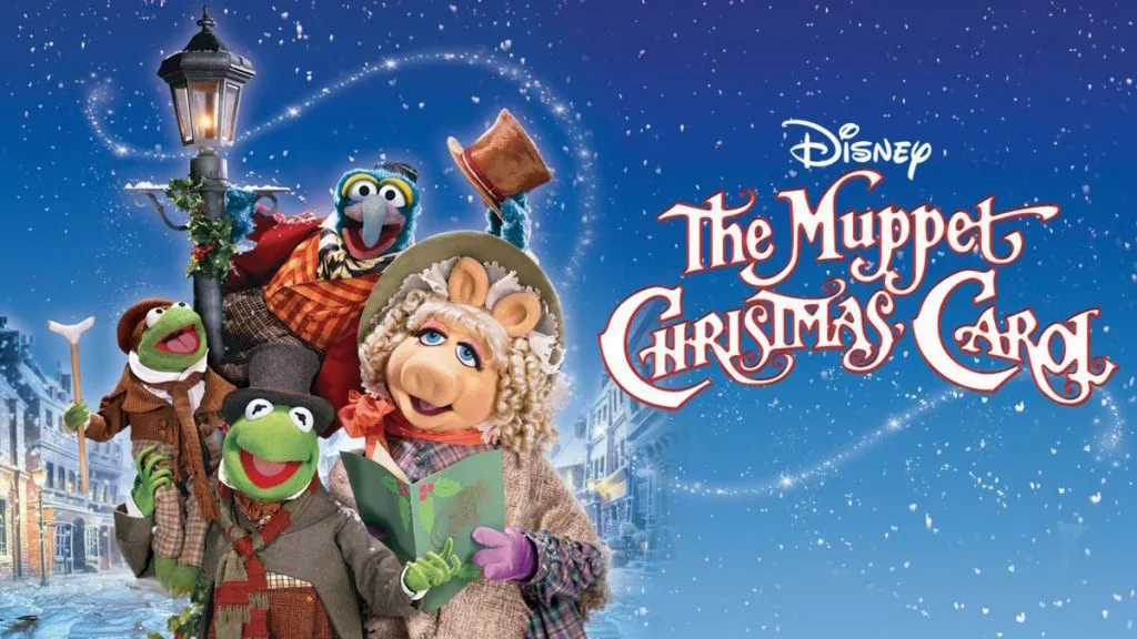 Title art for the family holiday movie, The Muppet Christmas Carol.