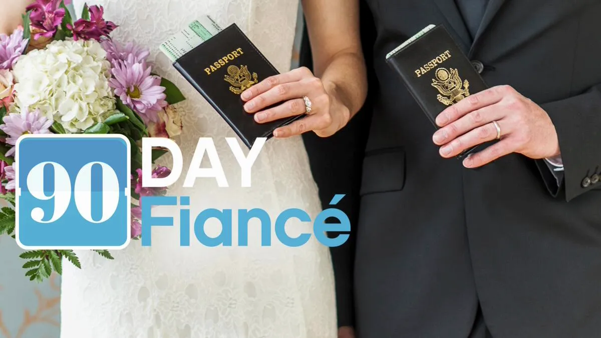 Title art for the reality show 90 Day Fiancé.