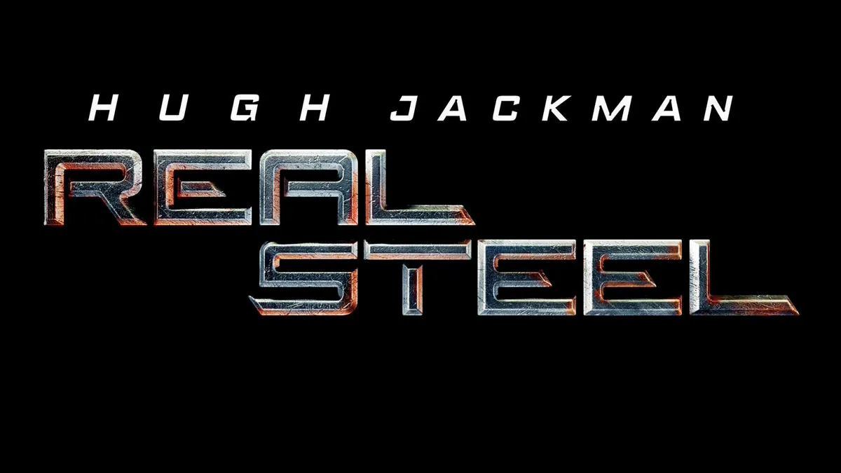 Title art for boxing movie Real Steel