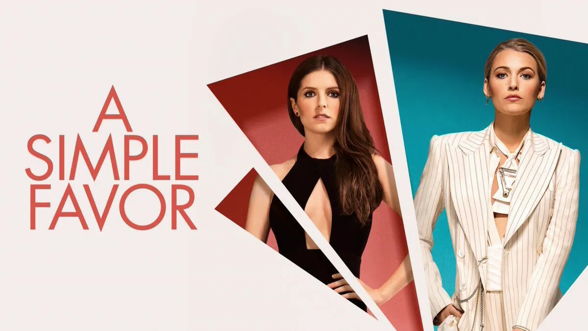 Title art for the murder mystery movie A Simple Favor.