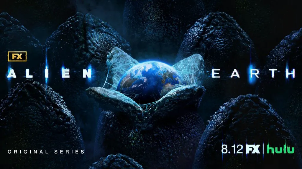 Title art from Alien: Earth, a new TV series exclusively on FX on Hulu.