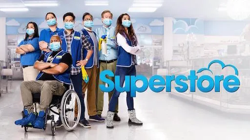 Title art for the feel-good sitcom, Superstore.