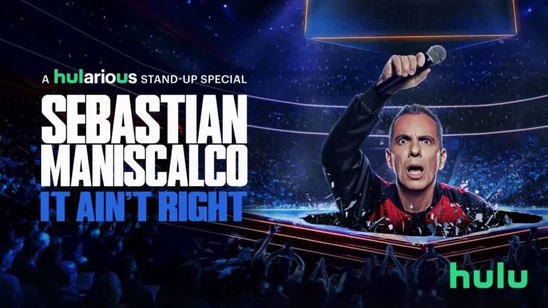 Title art for the Hulu Original stand-up special Sebastian Maniscalco: It Ain’t Right.