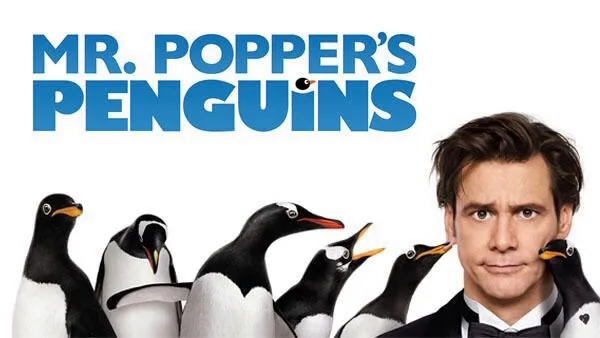 Title art from the Jim Carrey movie, Mr. Popper’s Penguins.