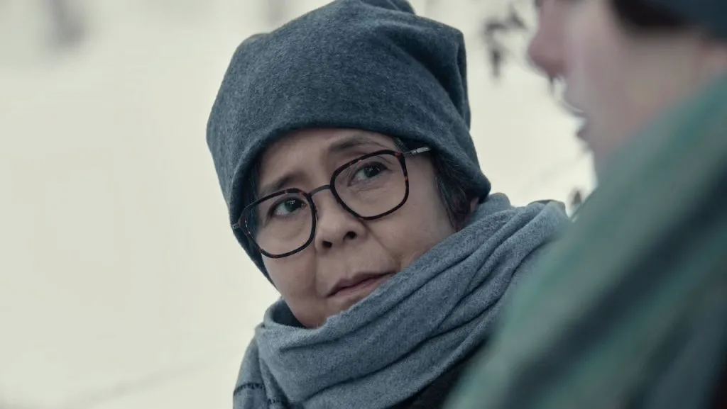 A still image of Dolly de Leon as Agnes in the Hulu Original series, Nine Perfect Strangers.