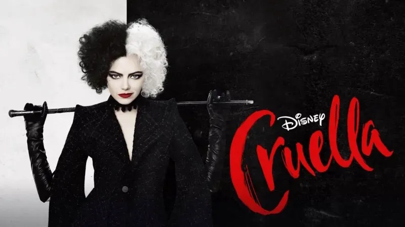 Title art for the Oscar-nominated movie, Cruella.
