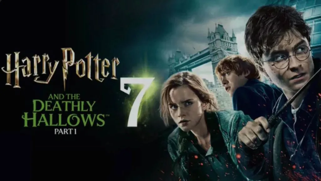 Title art for the movie Harry Potter and the Deathly Hallows: Part 1.