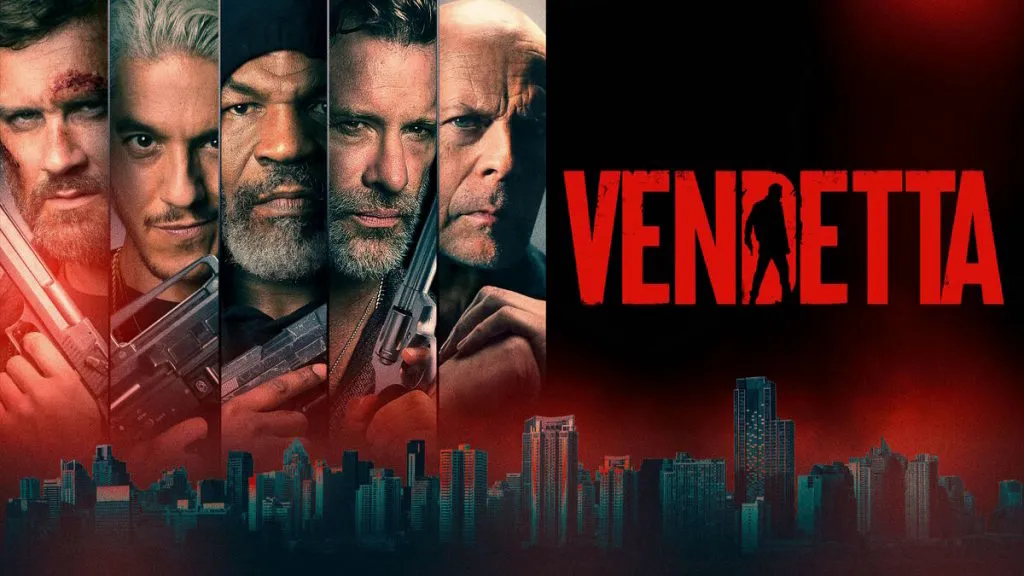 Title art for the gangster movie, Vendetta.