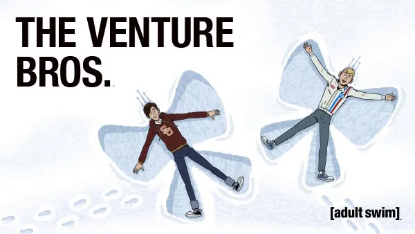 Title art for The Venture Bros. animated series on Adult Swim.