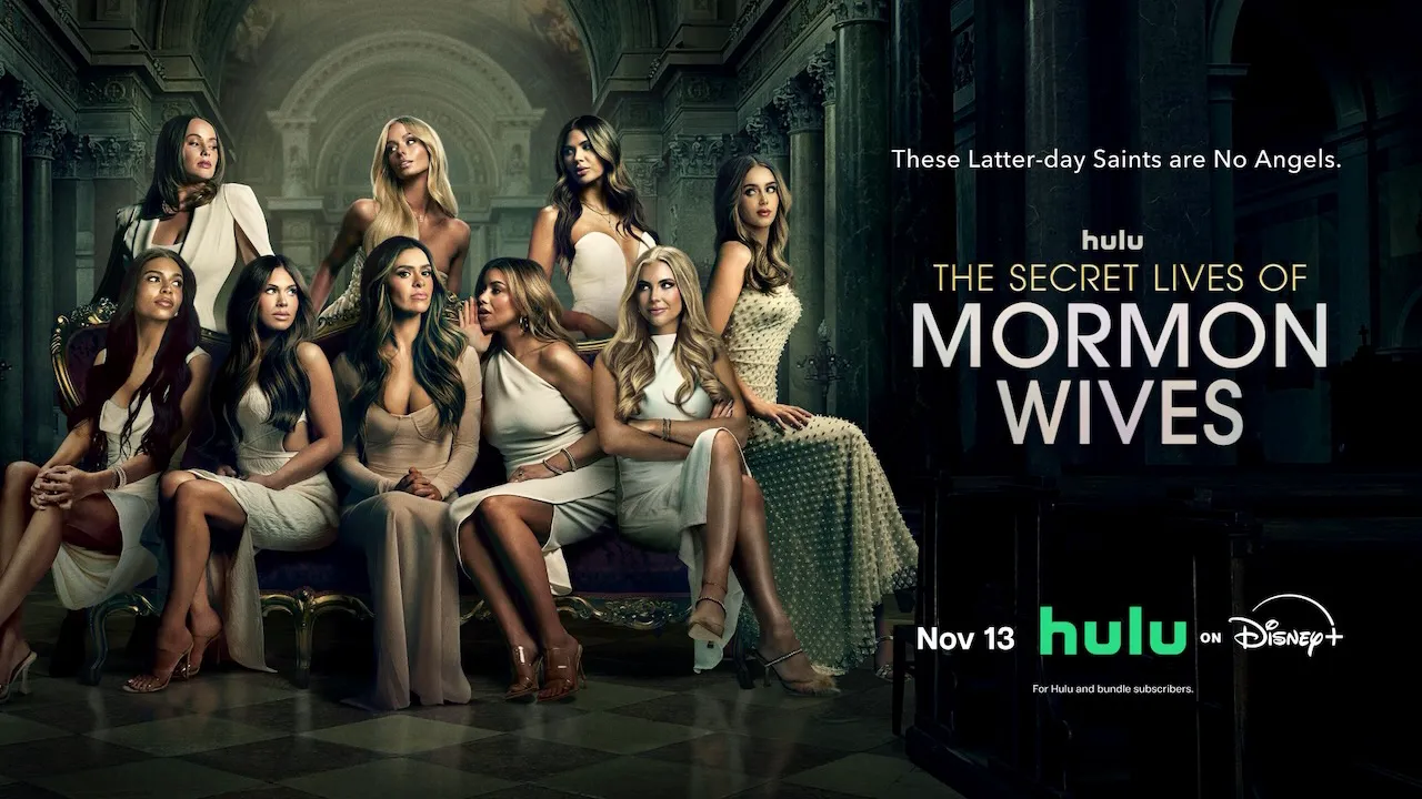 Title art for Season 3 of the Hulu Original reality series The Secret Lives of Mormon Wives.