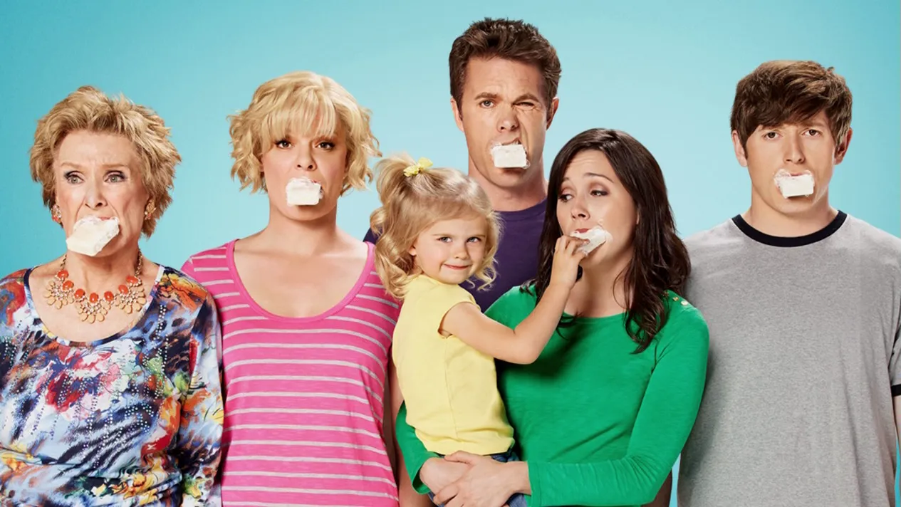 A promotional image featuring the main cast of the TV series Raising Hope.