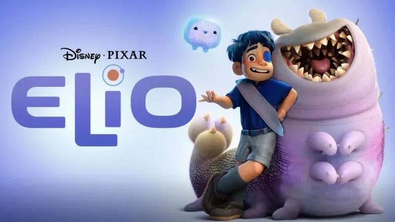 Title art for the Golden Globe-nominated movie Elio.