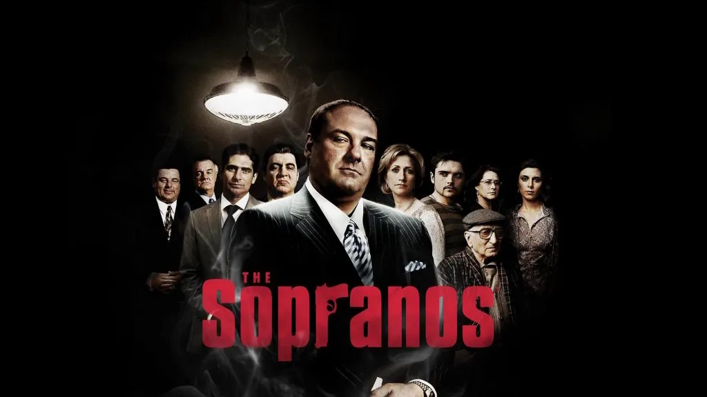 Title art for the hit HBO series, The Sopranos, starring James Gandolfini.