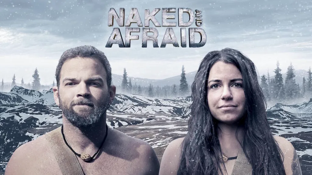Title art for the reality survival show, Naked and Afraid.
