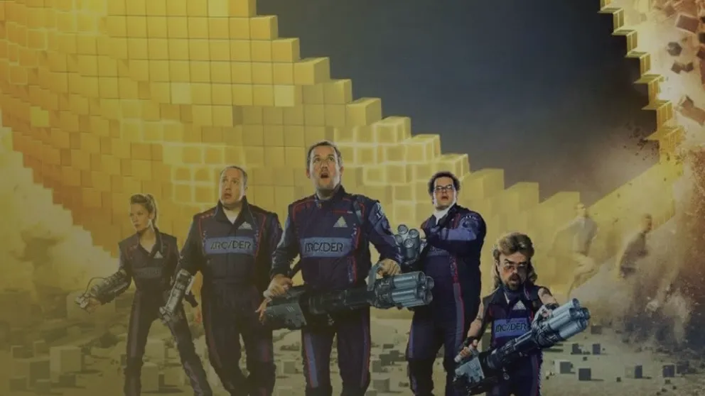 Title art for the Adam Sandler movie, Pixels.