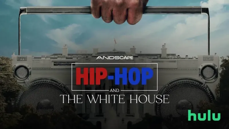 Title art for the Hulu Original Black history documentary Hip-Hop and the White House.