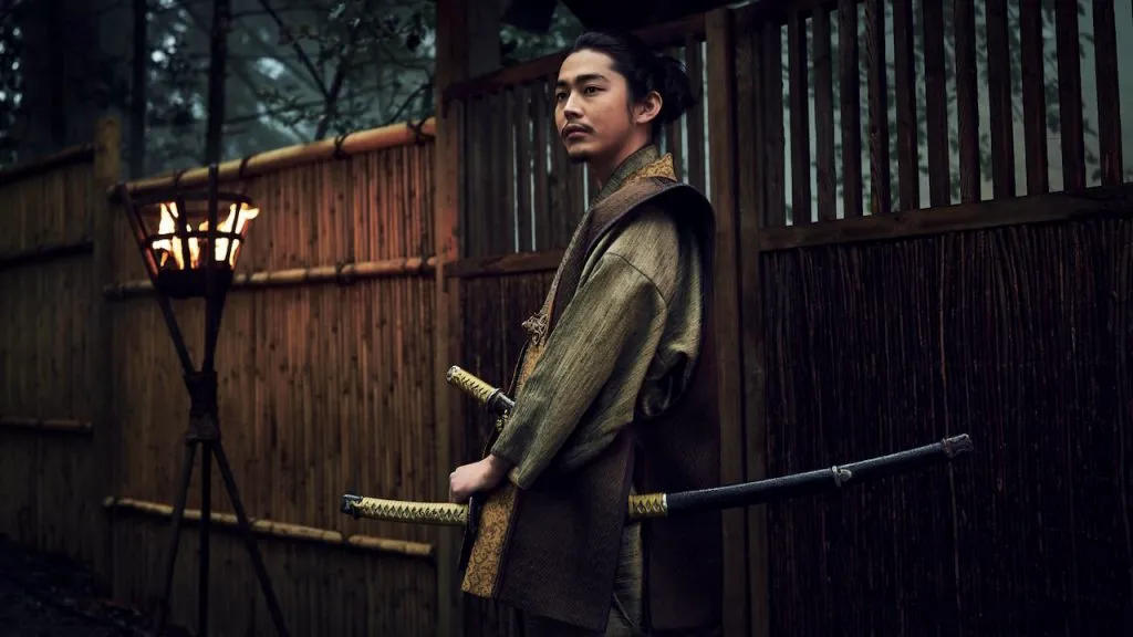 A still image of Yuki Kura as Yoshii Nagakado in the FX series, Shōgun.