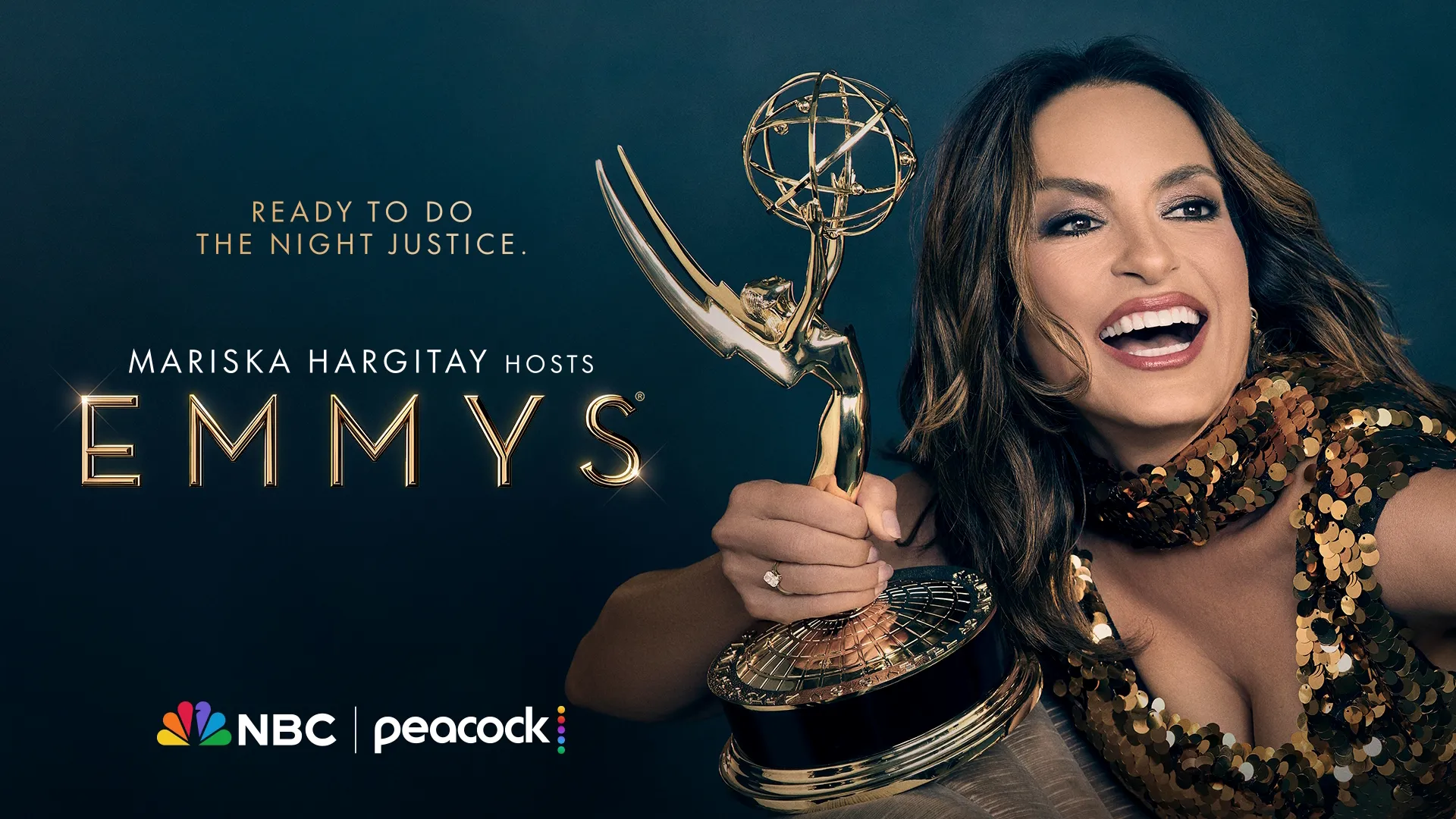 Mariska Hargitay hosting the 78th Annual Emmy Awards