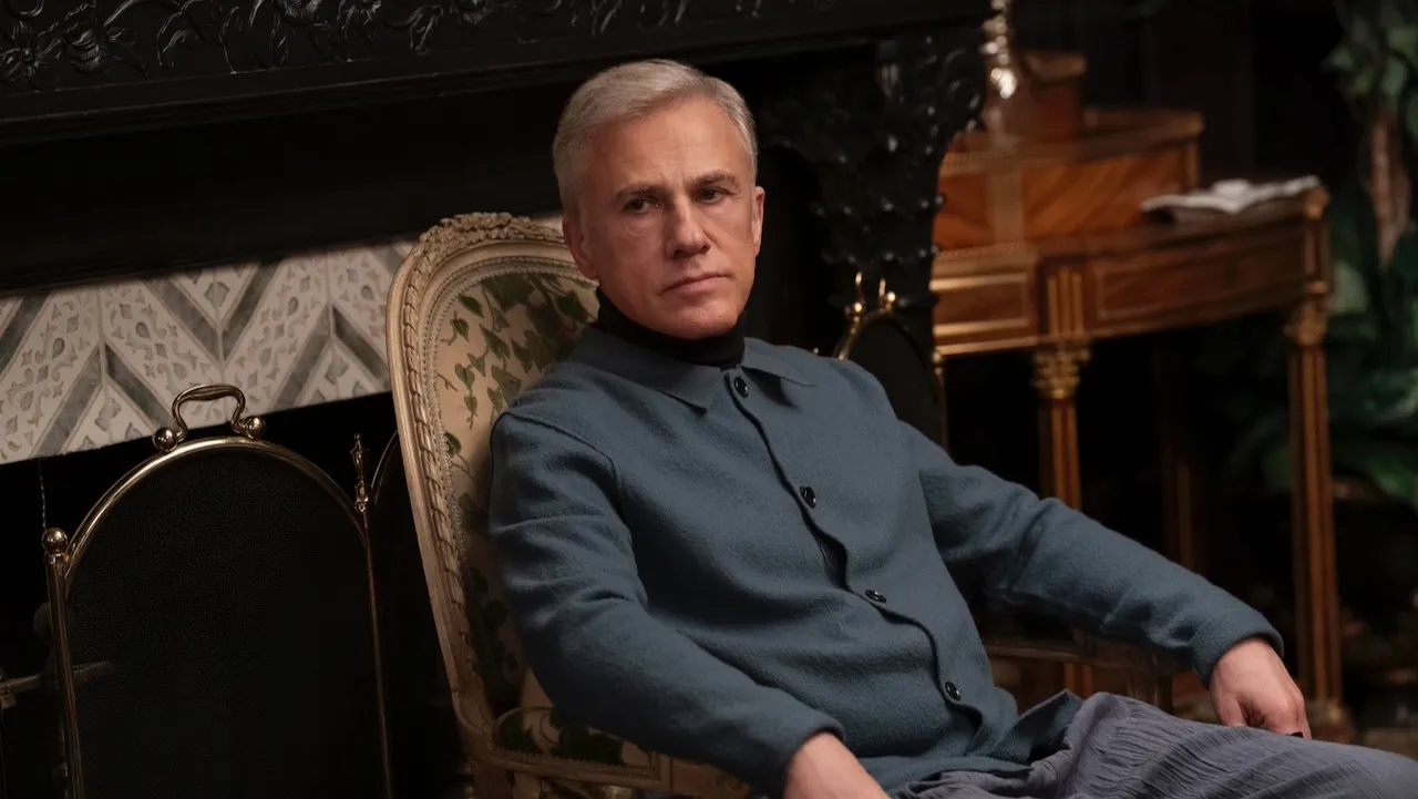 image of Christoph Waltz sitting down