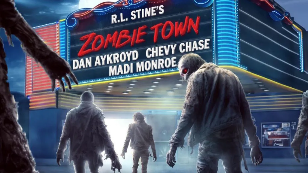 Title art for the zombie movie, R.L. Stine’s Zombie Town.
