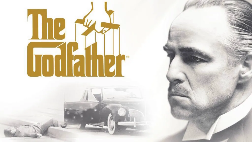 Title art for the classic gangster movie, The Godfather.