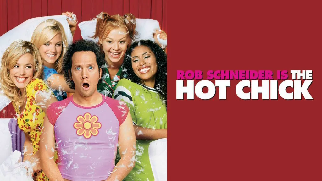 Title art for the movie, The Hot Chick, where Adam Sandler has a cameo.