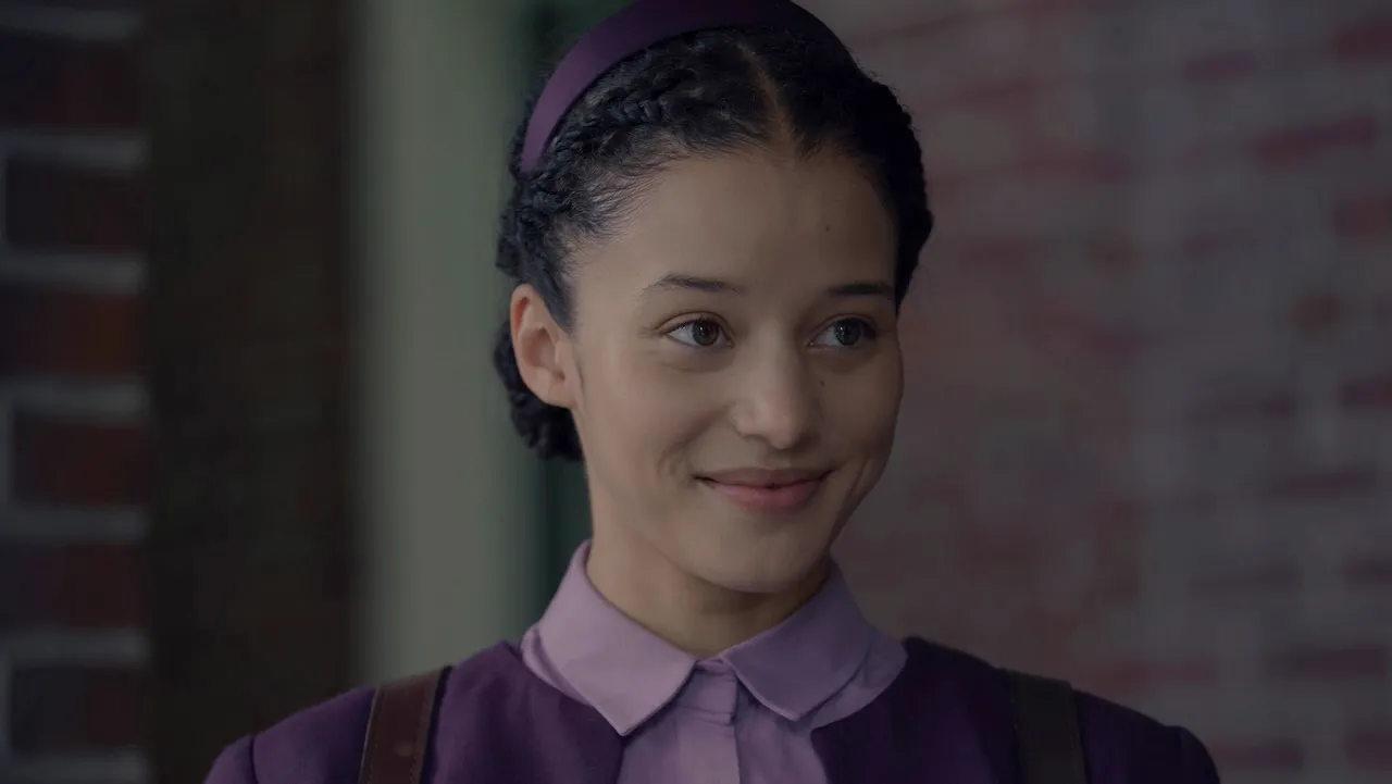 Chase Infiniti as Agnes in The Testaments.