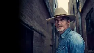 Timothy Olyphant as Raylan Givens in Justified: City Primeval.