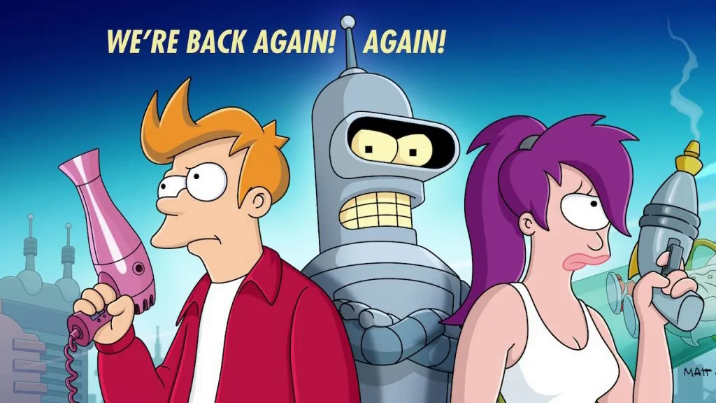Title art for the animated sitcom, Futurama.