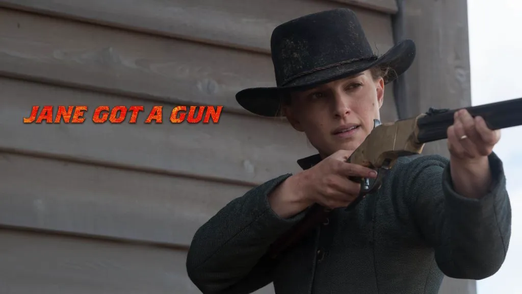 Title art for the Western movie, Jane Got a Gun.
