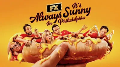 Title art for the sitcom, It’s Always Sunny In Philadephia.
