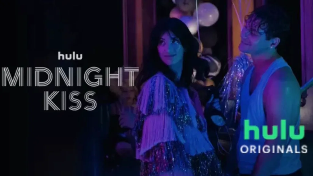 Title art for the Hulu Original LGBTQ+ horror movie, Midnight Kiss.