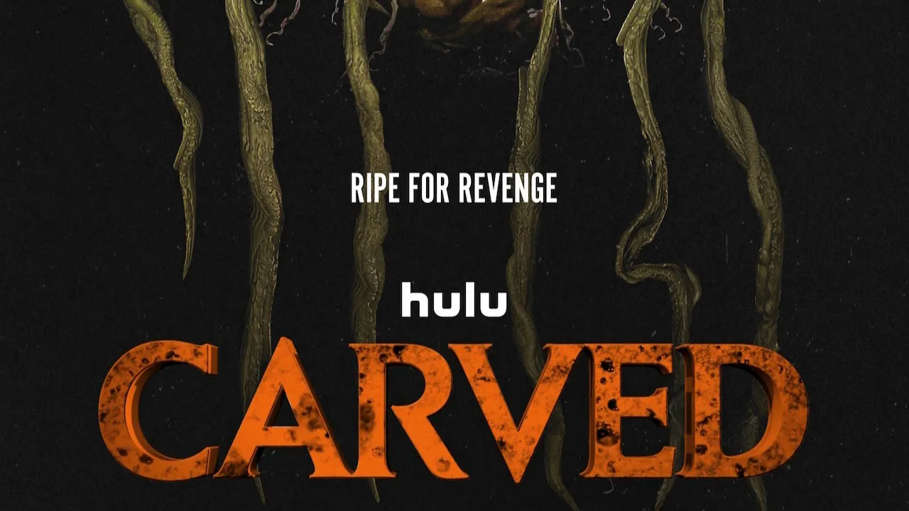 Title art for the horror comedy movie Carved.