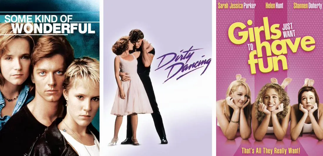 Title art for classic romance movies on Hulu