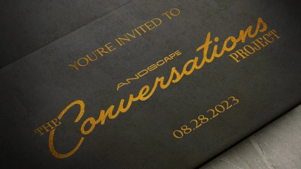 Title art for the Black lifestyle and culture documentary, The Conversations Project.