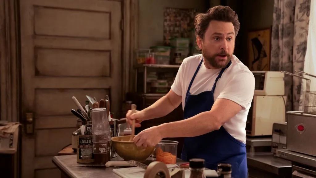 A still image of Charlie Day from the sitcom, It’s Always Sunny In Philadephia.