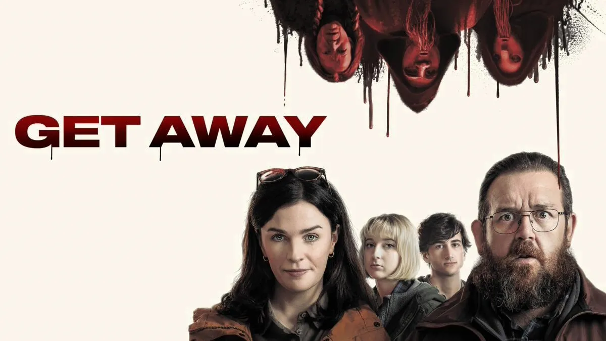 Title art for the horror comedy movie Get Away