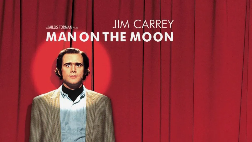 Title art from the Jim Carrey movie, Man on the Moon.