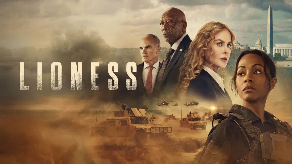 Title art for the Taylor Sheridan show, Lioness.