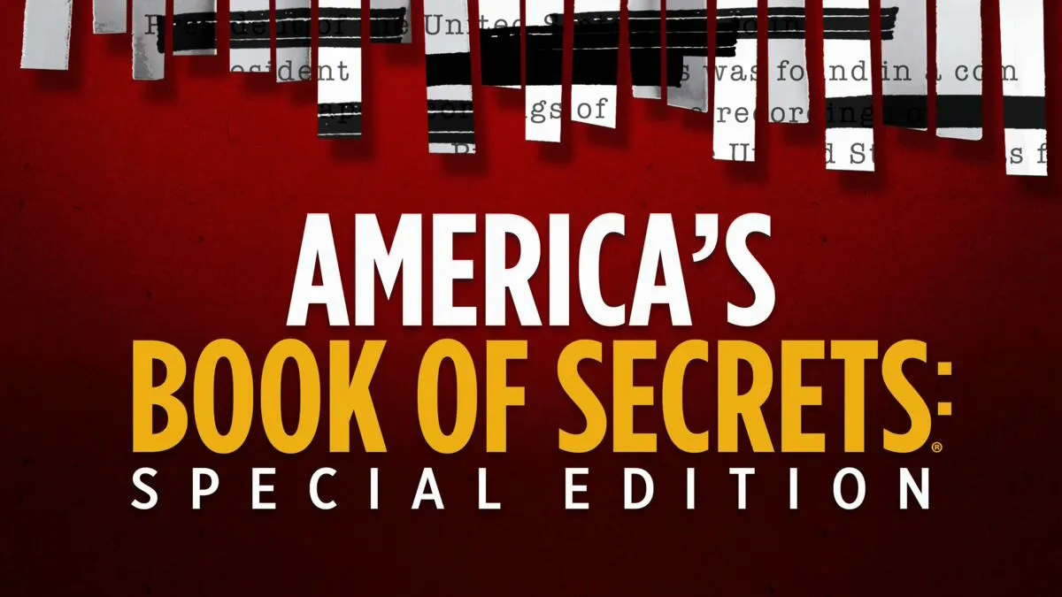 Title art for the true crime docuseries America’s Book of Secrets: Special Edition.