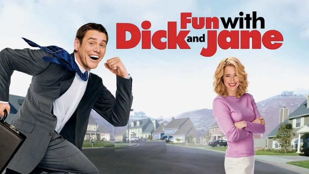 Title art from the Jim Carrey movie, Fun with Dick and Jane.